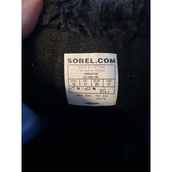 sorel boots Snow Commander Children’s 12 Red Blue Snow Waterproof - Picture 6 of 7